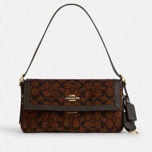 Etta Small Flap Shoulder Bag in Signature Chenille
